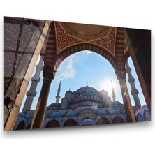 Glass Art Sultan Ahmet Camii Yatay Cam Tablo