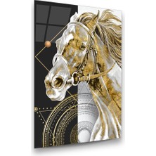 Glass Art Gold At Dikey Cam Tablo