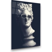 Glass Art Heykel 2 Dikey Cam Tablo