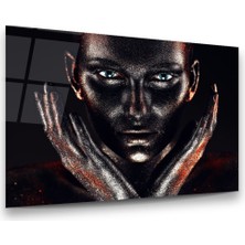 Glass Art Siyahi Kadın Yatay Cam Tablo