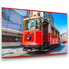 Glass Art Tramvay Yatay Cam Tablo