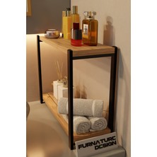 Cmkstore Banyo Düzenleyici 2 Raflı Metal Masa Üstü Organizer - Atlantik Çam