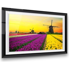 Glass Art Yel Değirmeni Manzara Yatay Cam Tablo