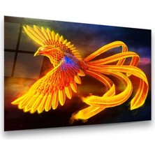 Glass Art Anka Kuşu Yatay Cam Tablo