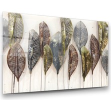 Glass Art Yapraklar Yatay Cam Tablo