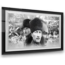 Glass Art Atatürk Yatay Cam Tablo