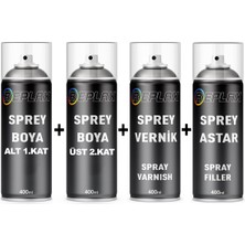 Toyota Chr 089 Galaksi Beyaz Alt Üst 2 Kat Sprey Rötuş Boyası+Vernik+Astar