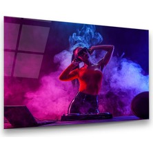 Glass Art Dj Kadın Yatay Cam Tablo