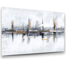 Glass Art Soyut Çalışma Yatay Cam Tablo