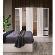 Avm 24 Kopenhag Gardırop-Mdf-Aytaşı-240x66x215cm-Sürgülü Aynalı Kapak-Ücretsiz Nakliye Ve Montaj