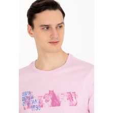 U.S. Polo Assn. Erkek Manolya Bisiklet Yaka Tişört 50263365-VR211