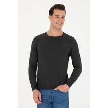 U.S. Polo Assn. Erkek Antrasit Melanj Triko Kazak 50275848-VR081