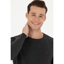U.S. Polo Assn. Erkek Antrasit Melanj Triko Kazak 50275848-VR081