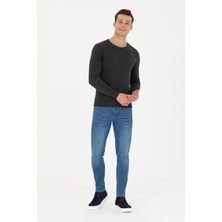 U.S. Polo Assn. Erkek Antrasit Melanj Triko Kazak 50275848-VR081