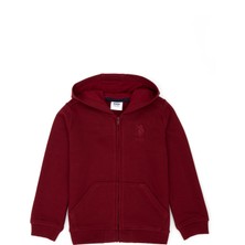 U.S. Polo Assn. Erkek Çocuk Bordo Sweatshirt 50269420-VR014