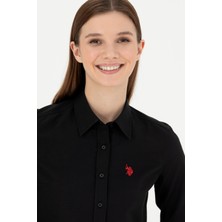 U.S. Polo Assn. Kadın Siyah Gömlek Basic 50288851-VR046