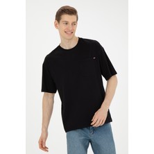 U.S. Polo Assn. Erkek Siyah Tişört 50287062-VR046