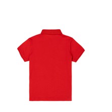 U.S. Polo Assn. Kız Çocuk Kırmızı Melanj Polo Yaka Basic Tişört 50288501-VR192