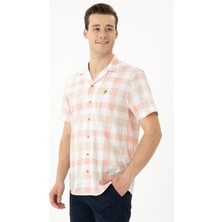 U.S. Polo Assn. Erkek Kiremit Kısa Kollu Gömlek 50267572-VR031