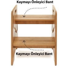 Minera Çocuk / Yetişkin Montessori Ahşap Basamak, Yükseltici, Tabure
