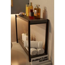 Cmkstore Banyo Düzenleyici 2 Raflı Metal Masa Üstü Organizer - Antrasit