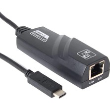 TahTicMer Type-C Ethernet Dönüştürücü 10/100/1000 Çevirici Type C RJ45 USB 3.1 Arayüzü (Usb C RJ45) Gigabit Lan Network