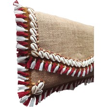Vertiginoso Hasır Kırmızı Kadın Portföy Clutch El ve Kol Çantası