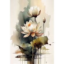 Lule Hobby Sayılarla Boyama Seti Lotus Çiçeği 50x65 cm