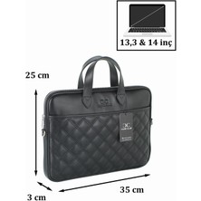 Case Club Macbook Air Pro 13.3" & 14" Inç Uyumlu Siyah Laptop Evrak Çantası