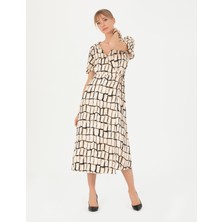 Pierre Cardin Kadın Siyah Regular Fit Dokuma Elbise 50272970-VR046