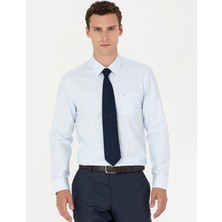 Pierre Cardin Erkek Açık Mavi Regular Fit Uzun Kollu Basic Gömlek 50277763-VR003