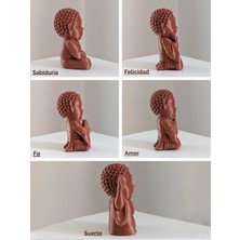 Alvina Atölye Minyatür Buda Heykeli - 8cm - Bioplastik