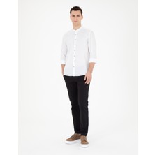 Pierre Cardin Erkek Siyah Slim Fit Kanvas Pantolon 50288511-VR046