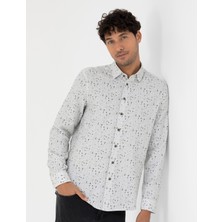 Pierre Cardin Erkek Gri Slim Fit Uzun Kollu Gömlek 50276009-VR024