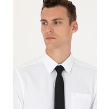Pierre Cardin Erkek Beyaz Regular Fit Uzun Kollu Basic Gömlek 50277763-VR013