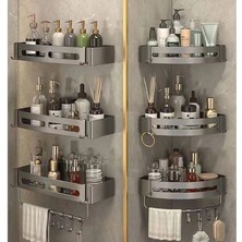 Mingjin Shop2 Dikdörtgen Havlu Askısı Stili Taupe Banyo Rafları Köşe Raf Duvara Monte Banyo Sabunu Çeyiz Raf Banyo Şampuanı Tutucu Banyo Aksesuarları (Yurt Dışından)