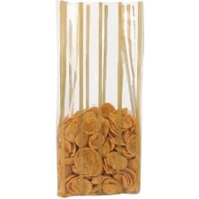 Kolay Ambalaj Altın Yaldız Çizgili Yan Körüklü Torba 8 x 32+2,5 cm 500  gr 1 kg