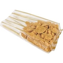 Kolay Ambalaj Altın Yaldız Çizgili Yan Körüklü Torba 8 x 32+2,5 cm 500  gr 1 kg