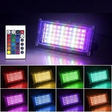 Moonix  Kumandalı LED Işık Dış Cephe Aydınlatması çok Renkli Rgb led Panel Işık Partiled Aydınlatma