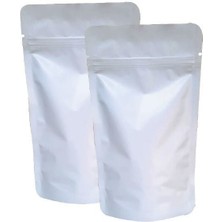Kolay Ambalaj Beyaz Alümi̇nyum Ki̇li̇tli̇ Doypack 13X22+4 cm 250 gr 1000 Adet