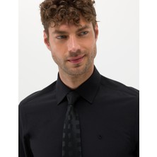 Pierre Cardin Erkek Siyah Slim Fit Uzun Kollu Basic Gömlek 50277786-VR046