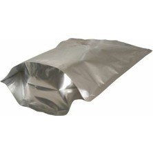 Kolay Ambalaj Gümüş Alümi̇nyum Ki̇li̇tli̇ Doypack 13X22+4 cm 250 gr 100 Adet