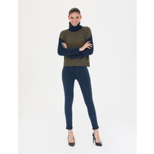 Pierre Cardin Kadın Lacivert Skinny Fit Pantolon 50273389-VR033