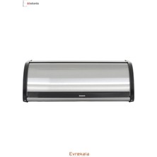 Brabantia Evrekala Shop Matt Steel Ekmek Kutusu Siyah Çerçeveli