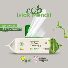 Deep Fresh Eco Serisi Bambu Islak Mendil 100 Yaprak