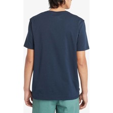 Timberland Tree Logo Short Sleeve Erkek Mavi T-Shirt TB0A2C2RZ021
