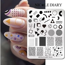 Nicole Diary Metal Stampa Tabakası X016 (56513)