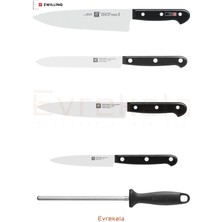 Zwilling Evrekala Shop Ahşap Bloklu Bıçak Seti Zwilling Knife Set 6 Parça