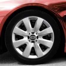 MYldrm Skoda 15 Inç Jant Kapağı Amblemli Gri 1 Adet 110