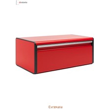 Brabantia Evrekala Shop Ekmek Kutusu Köşeli Kırmızı